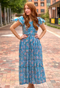 Bohemian Gemme Olivia Dress- Blue Skies