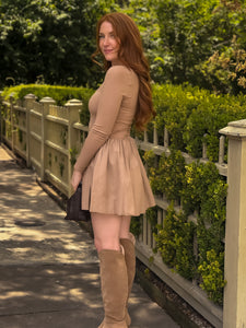 Camel Mini Dress