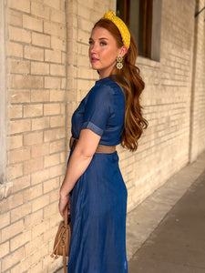 The Savannah Belted Denim Dress