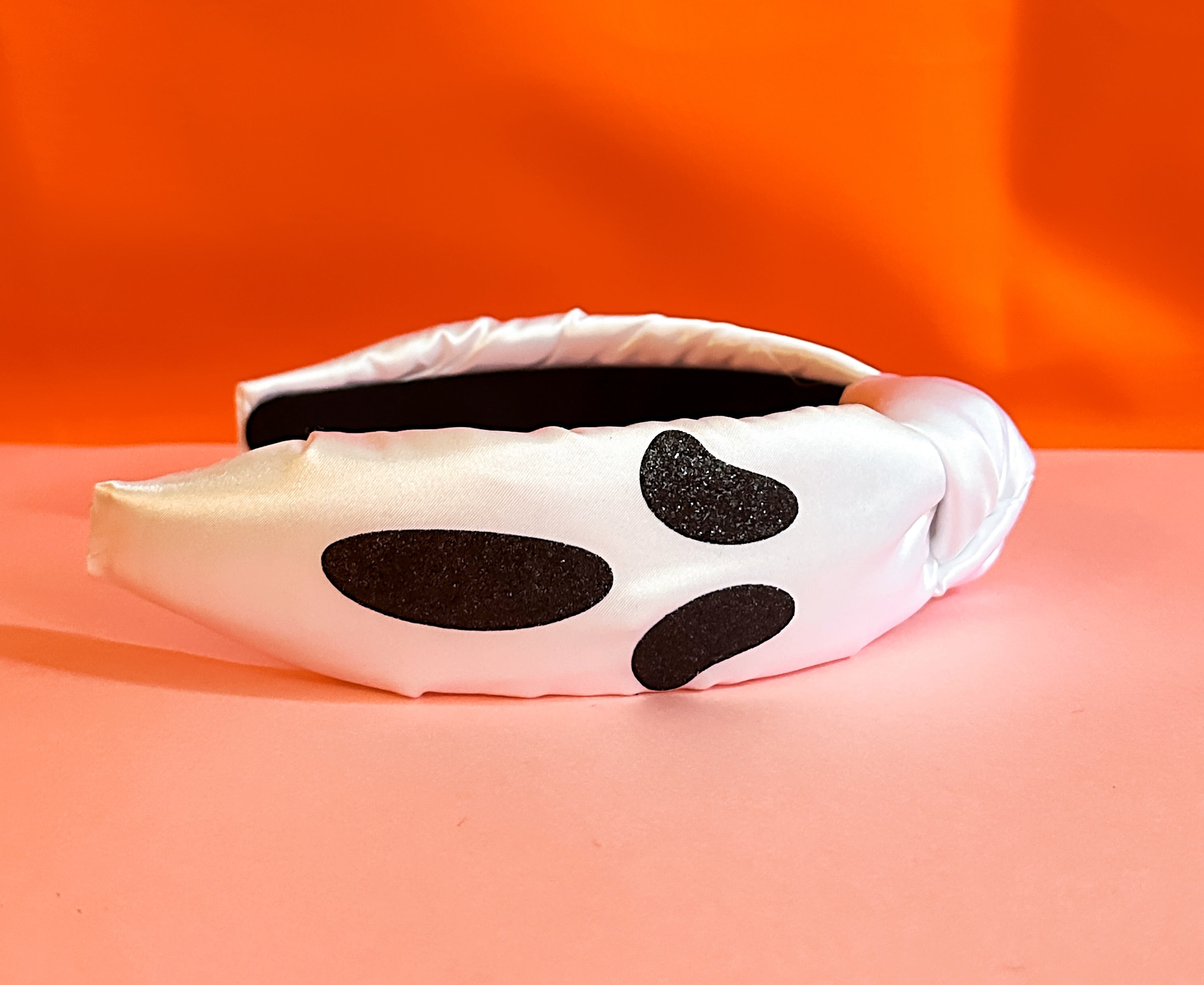 Satin Spooky Ghost Knotted Headband