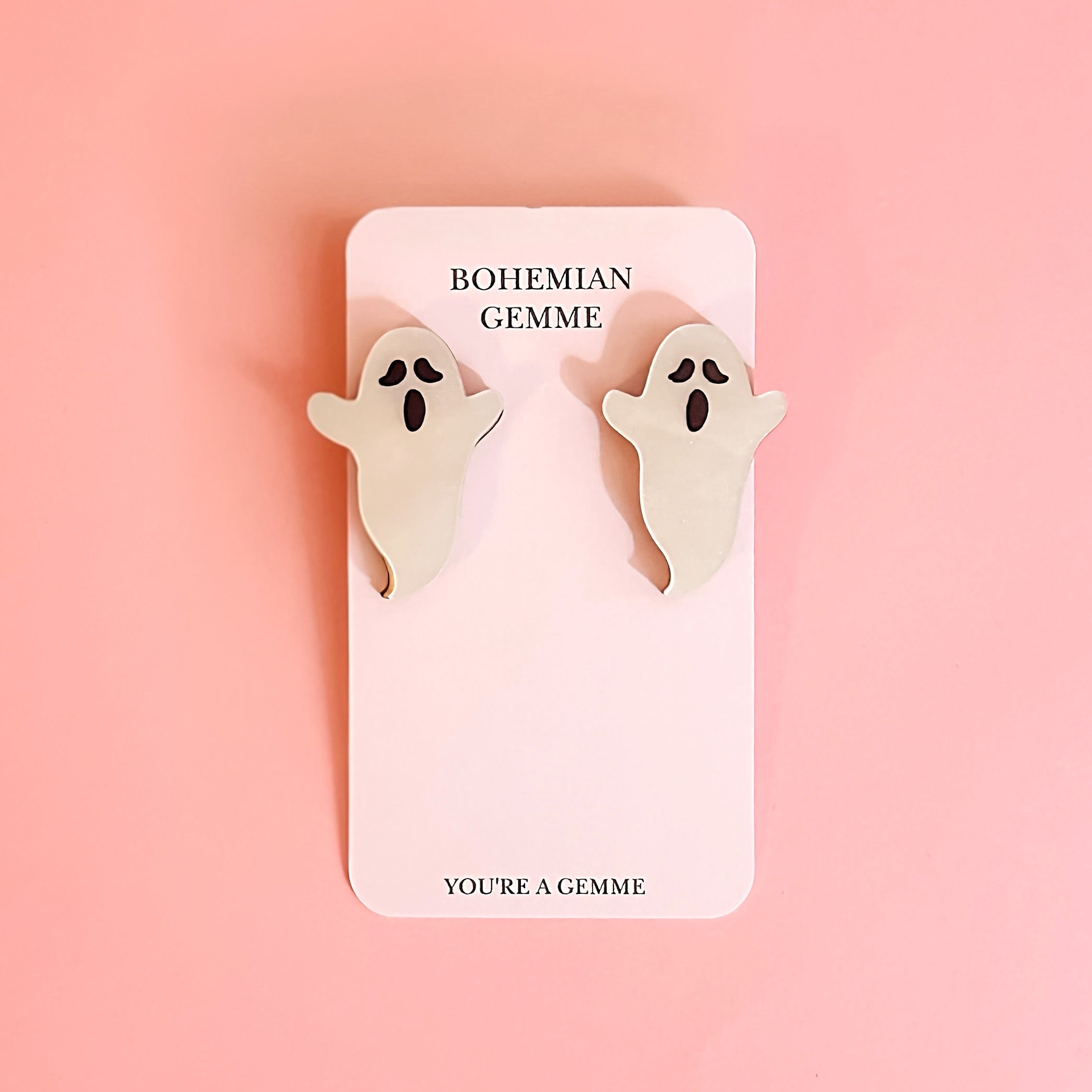 Pearly Spooky Ghost Studs