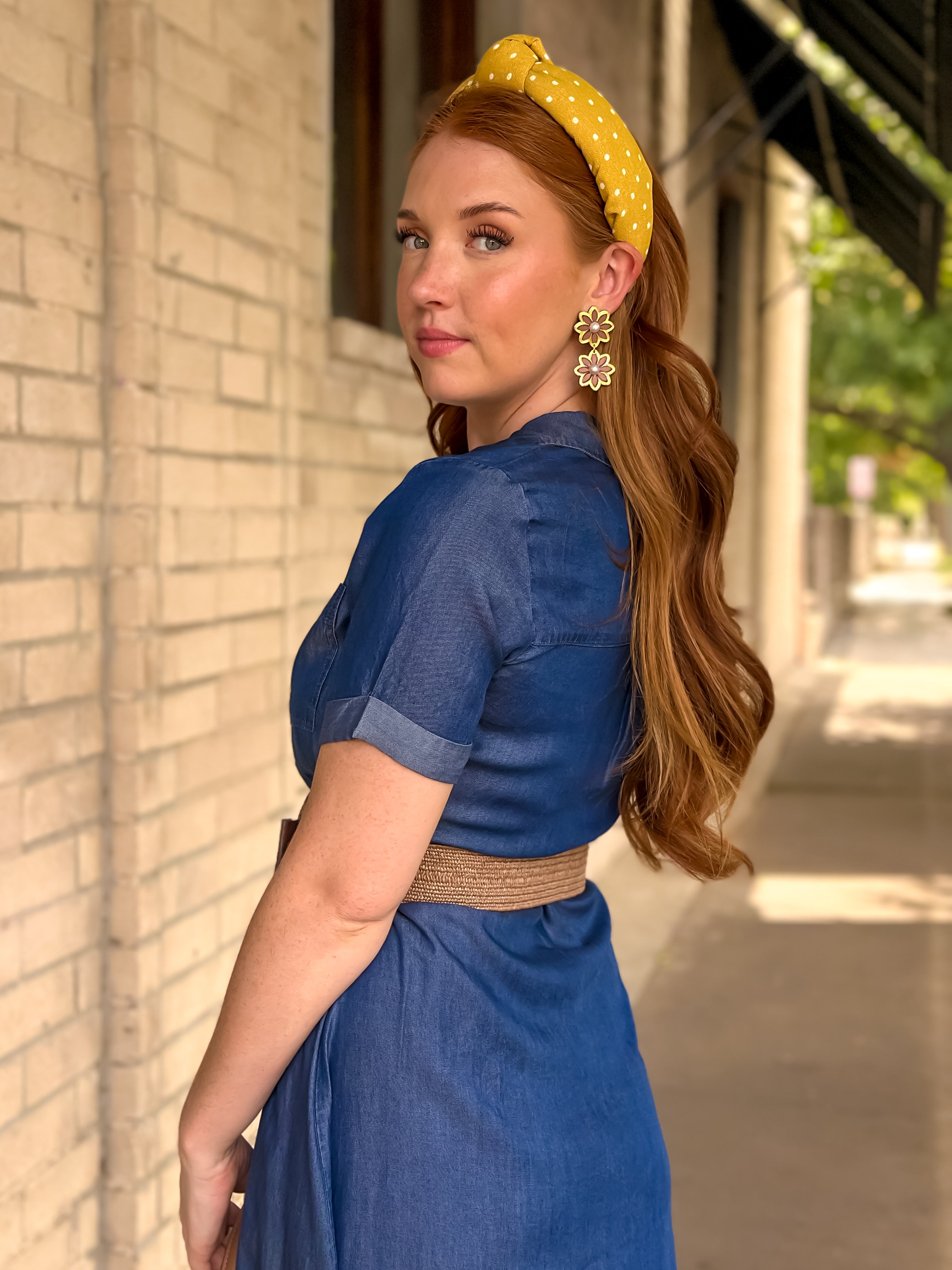 The Savannah Belted Denim Dress