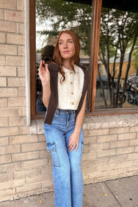 Ivory Tweed Vest