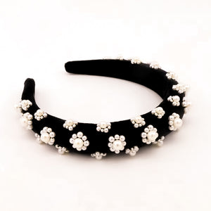 Black Velvet Slim Headband