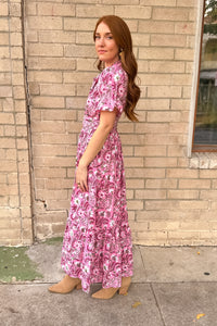 Bohemian Gemme Blair Maxi-Pink Floral