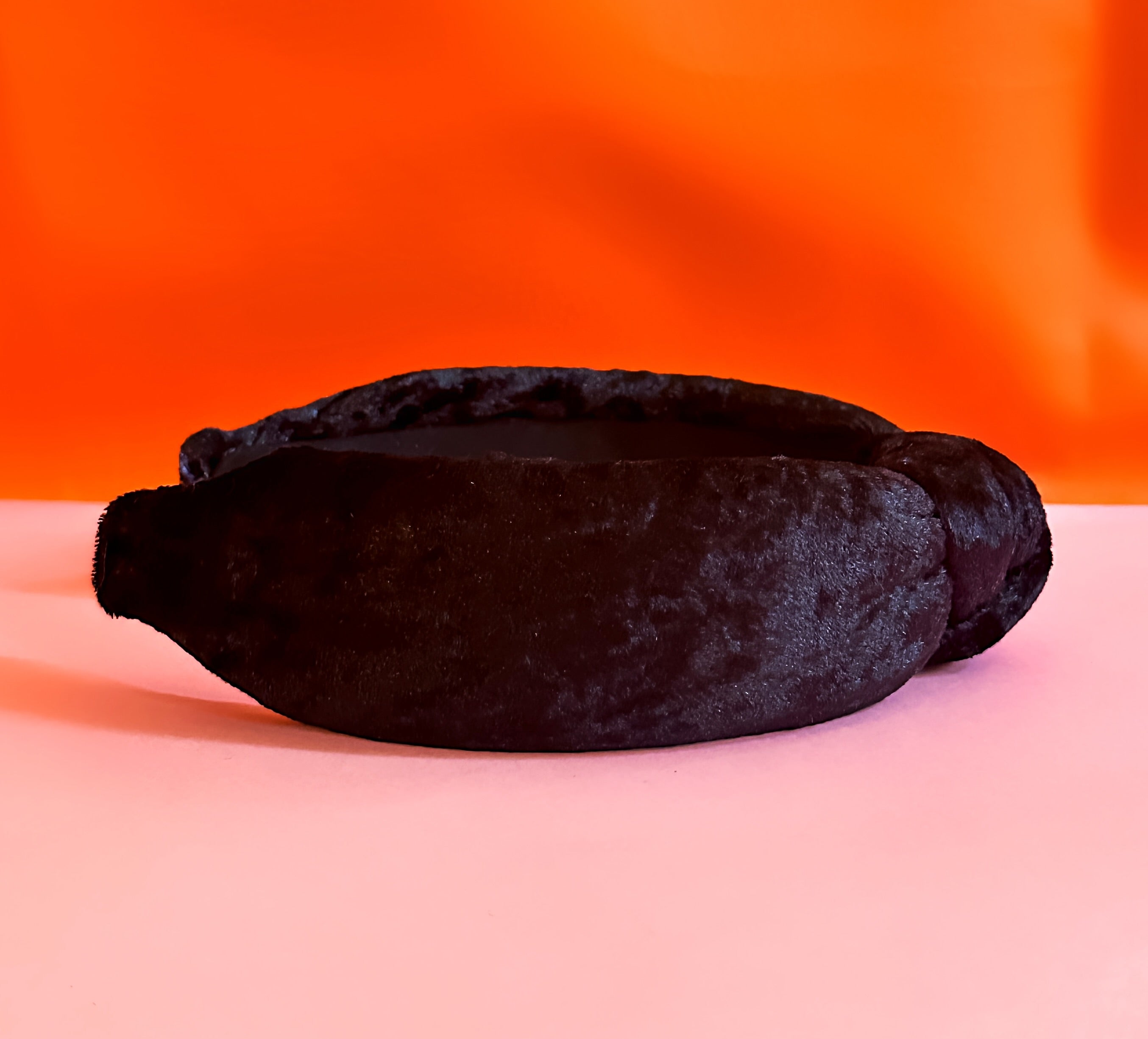 Black Velvet Knotted Headband