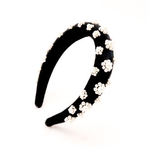 Black Velvet Slim Headband