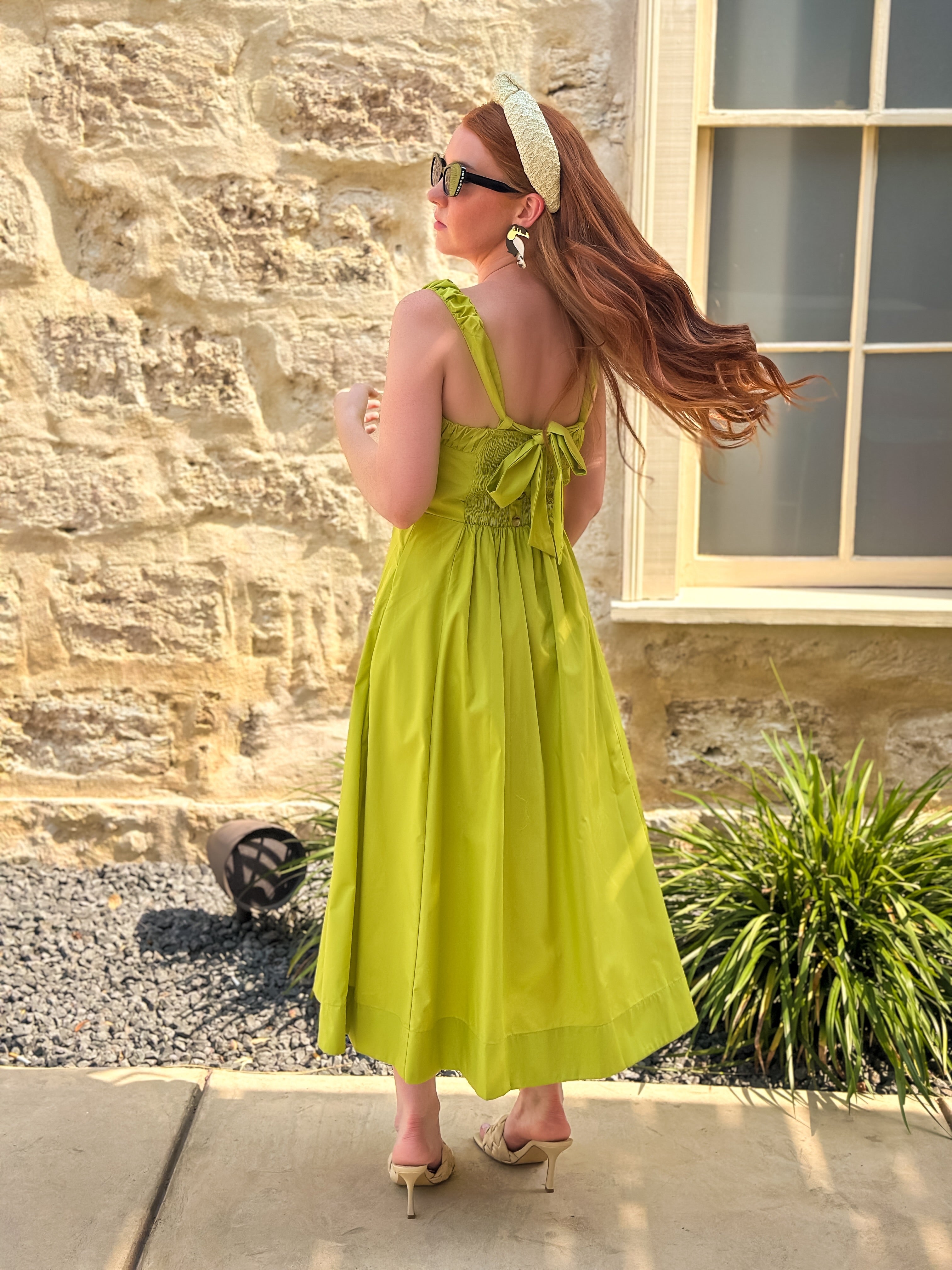 Lila Citrus Pop Midi Dress