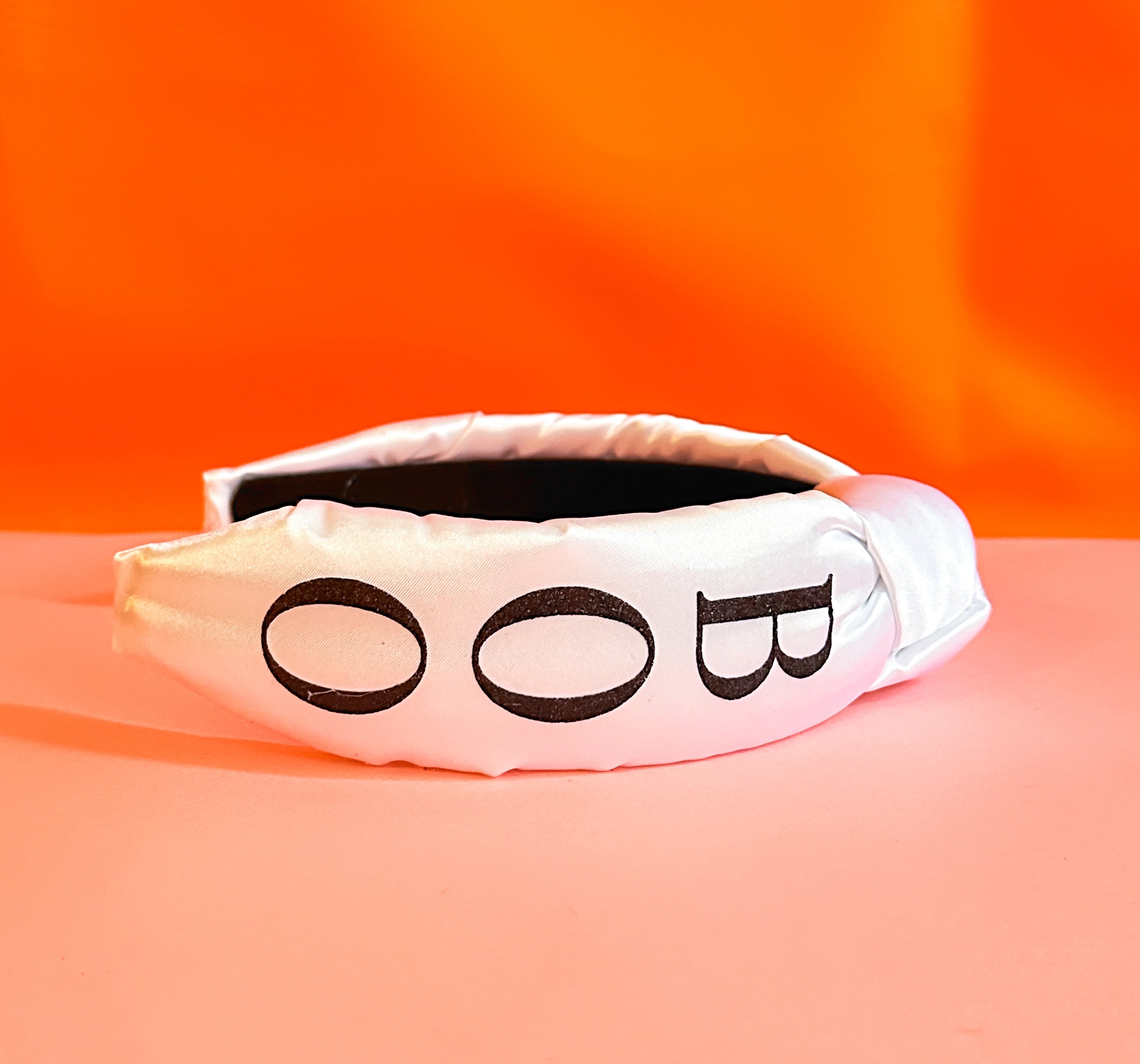 Satin Spooky Ghost Knotted Headband