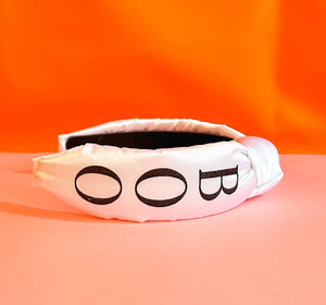 Satin Spooky Ghost Knotted Headband