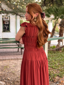 Terracotta Midi Dress