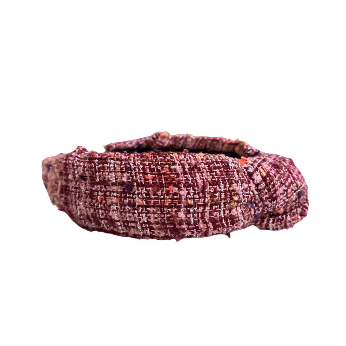 Burgundy Tweed Knotted Headband