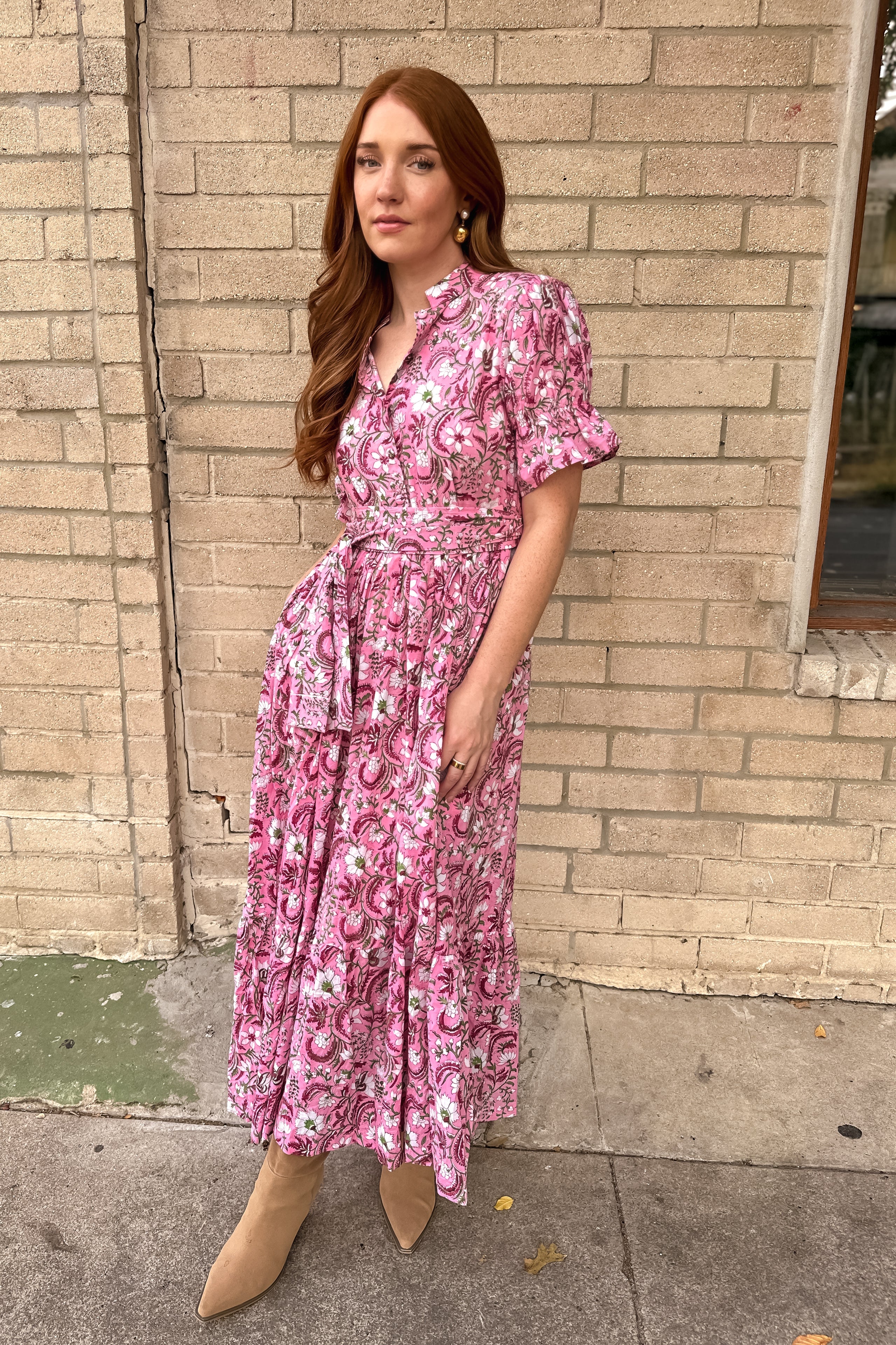 Bohemian Gemme Blair Maxi-Pink Floral