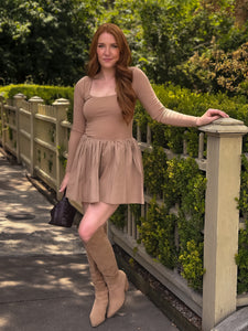 Camel Mini Dress