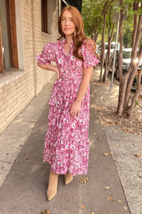 Bohemian Gemme Blair Maxi-Pink Floral