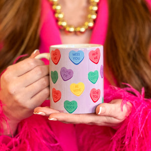 Conversation Heart  Coffee Mug