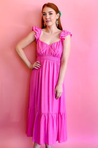 Bubblegum Pink Maxi Dress