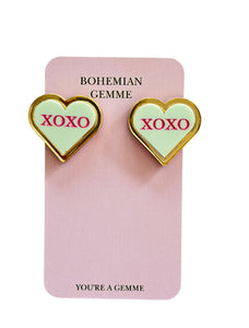 Sample Sale XOXO  Heart Studs