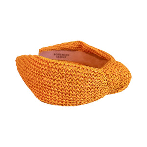 Tangerine Orange Raffia Headband