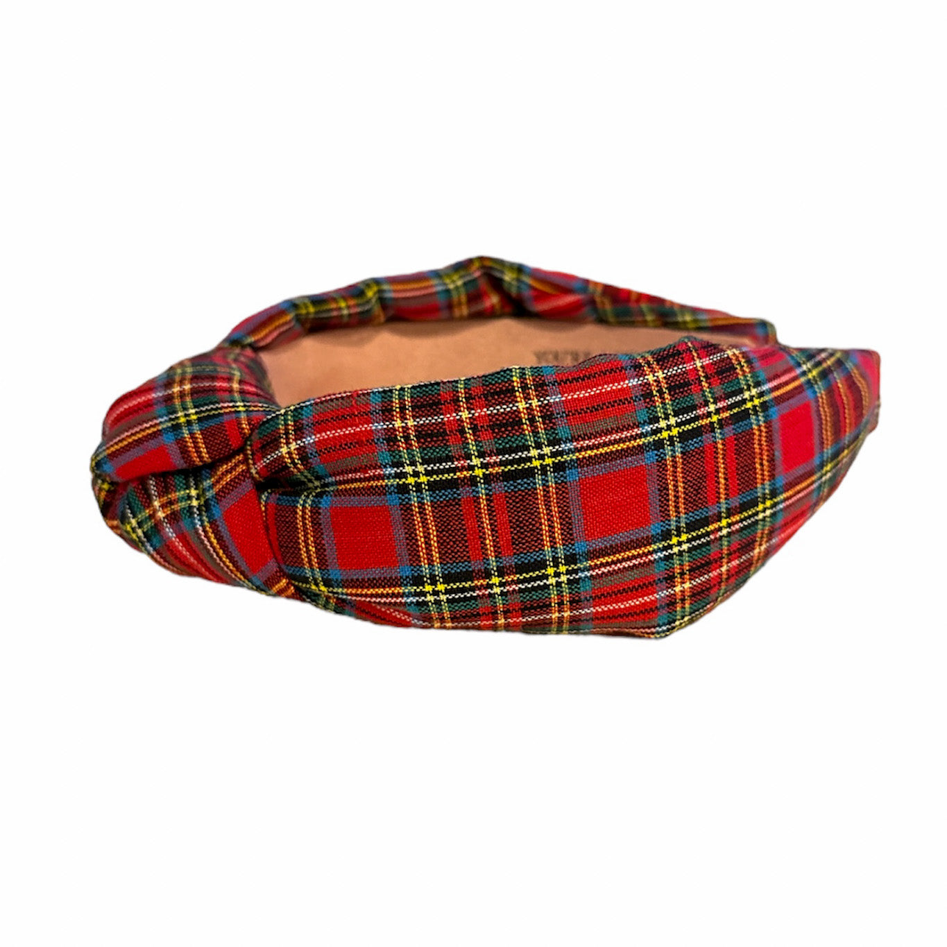 Classic Red Tartan Knotted Headband