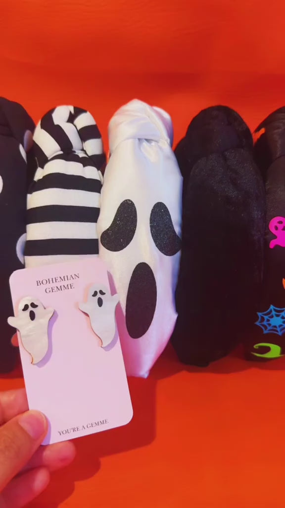 Pearly Spooky Ghost Studs