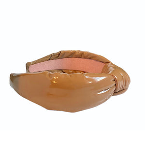 Becca Latte Patent Leather Headband