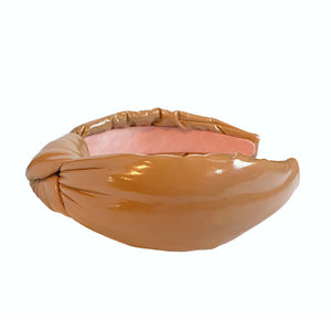 Becca Latte Patent Leather Headband