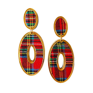 Piper Tartan Holiday Earrings