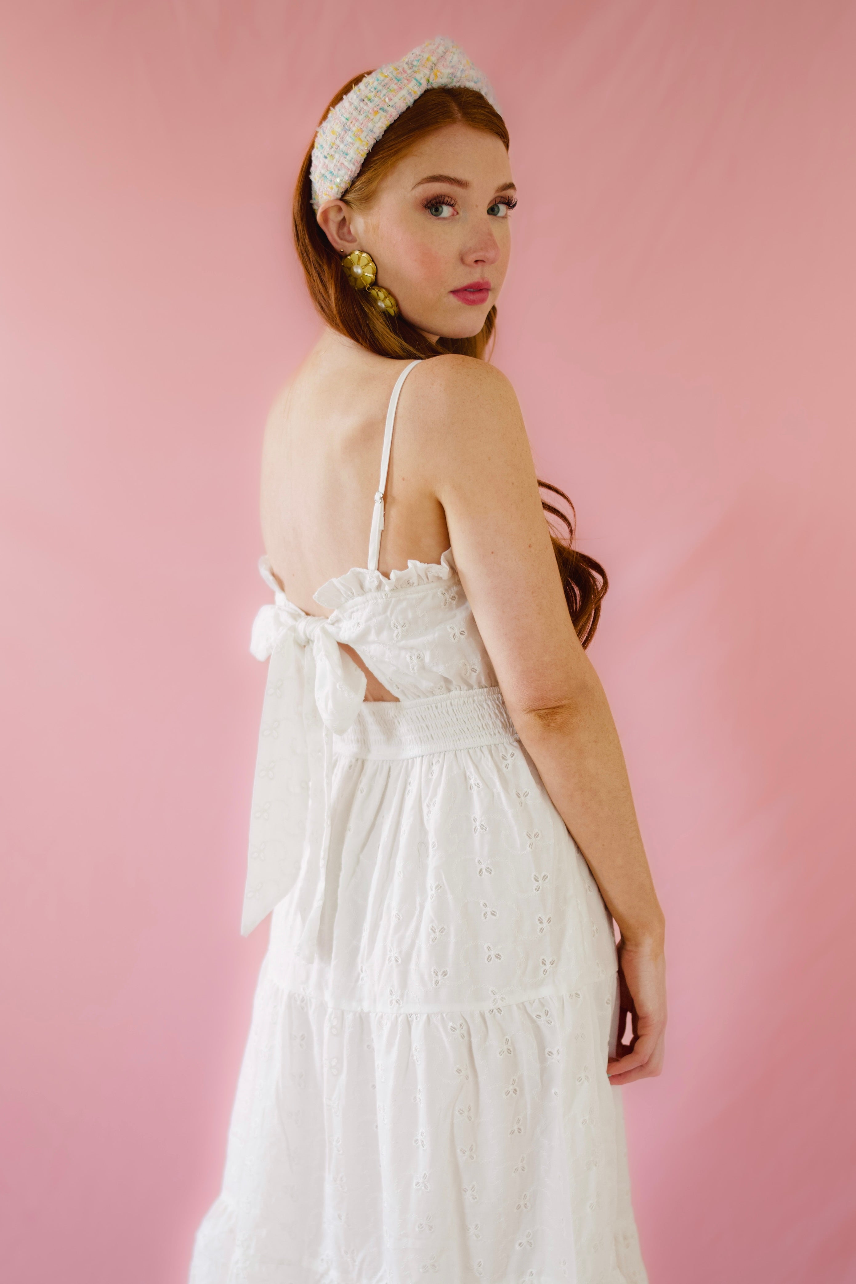 white eyelet maxi