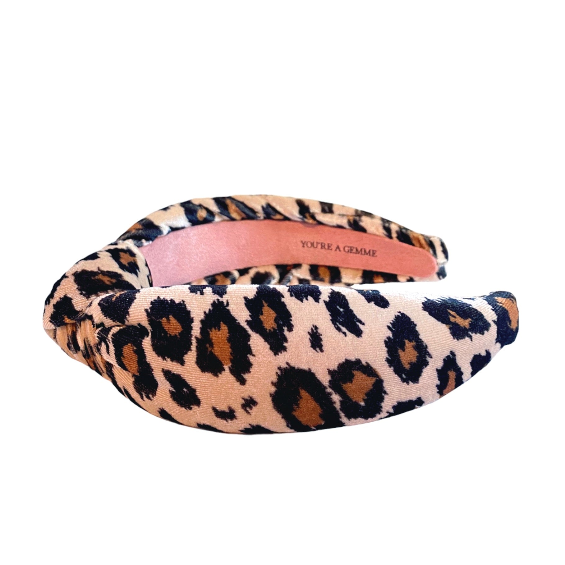 Velvet Leopard Print Headband