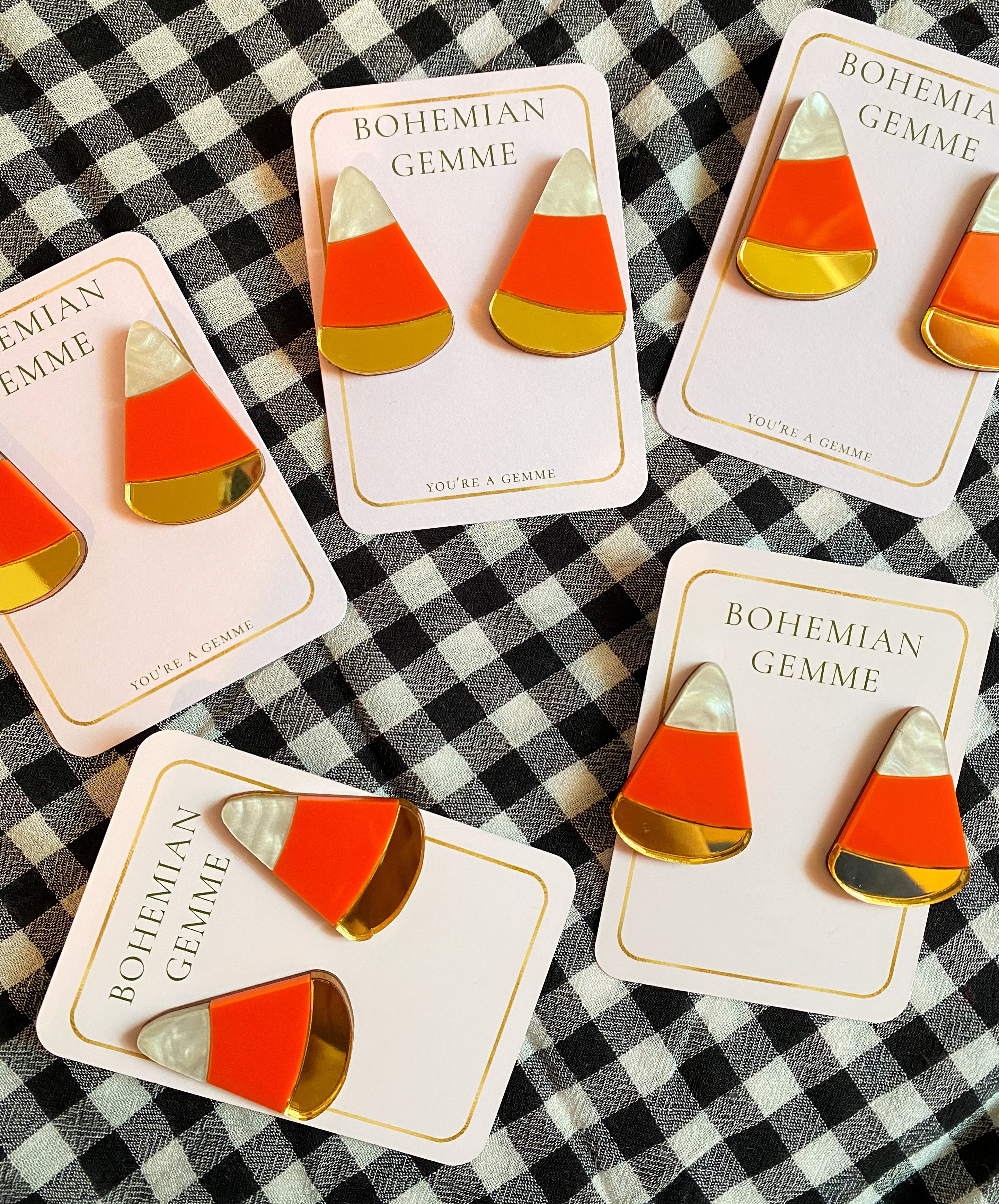 Candy Corn Stud Earrings