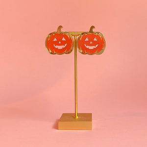 Jack- O’- Lantern Statement Studs