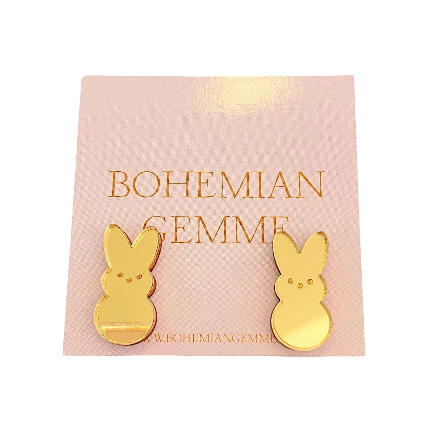 Golden Peeps Stud Earrings