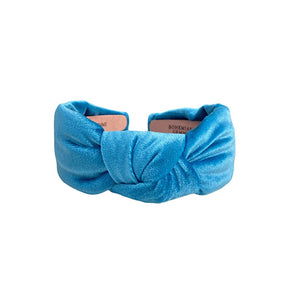 Blue Topknot Headband