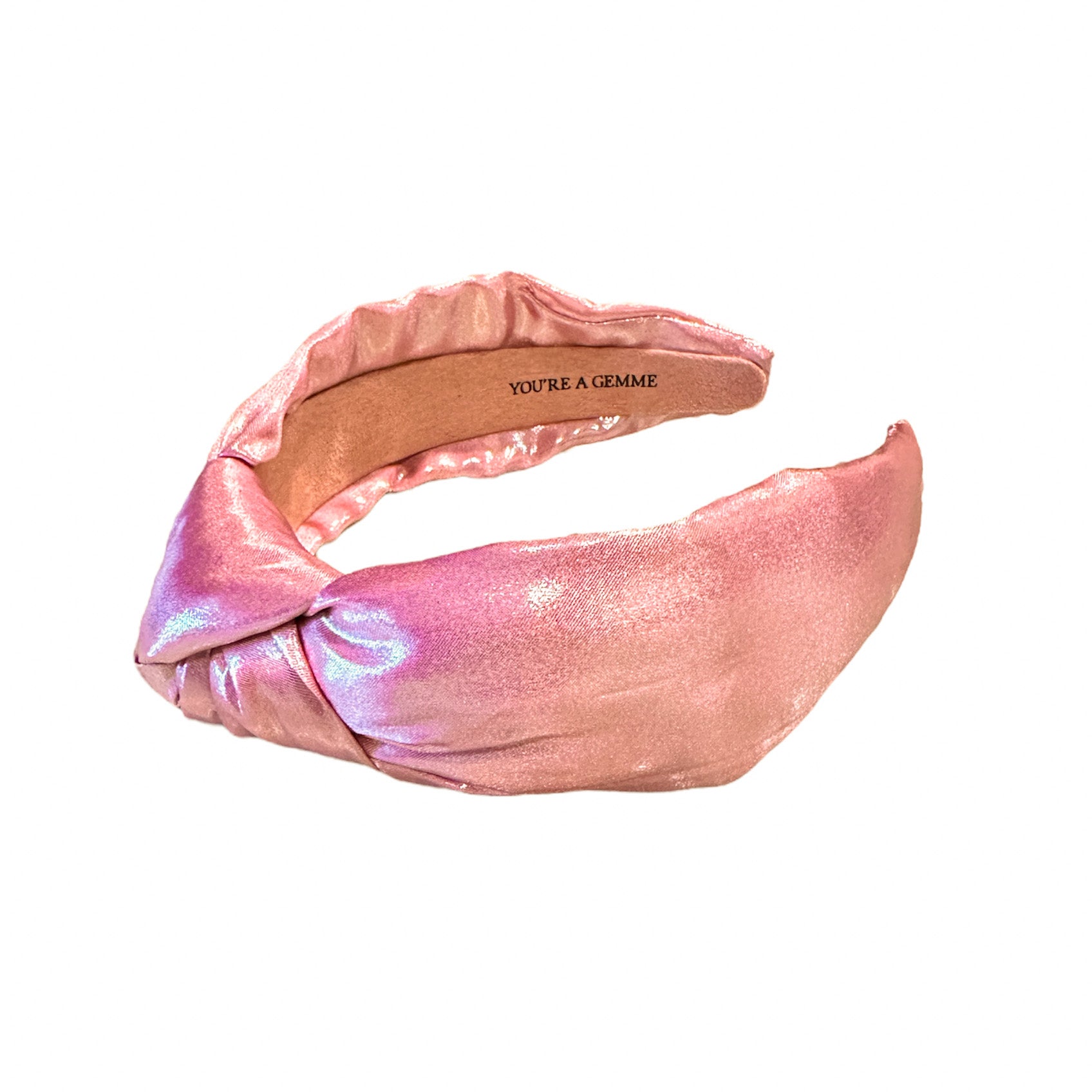 Pink Metallic Knotted Headband